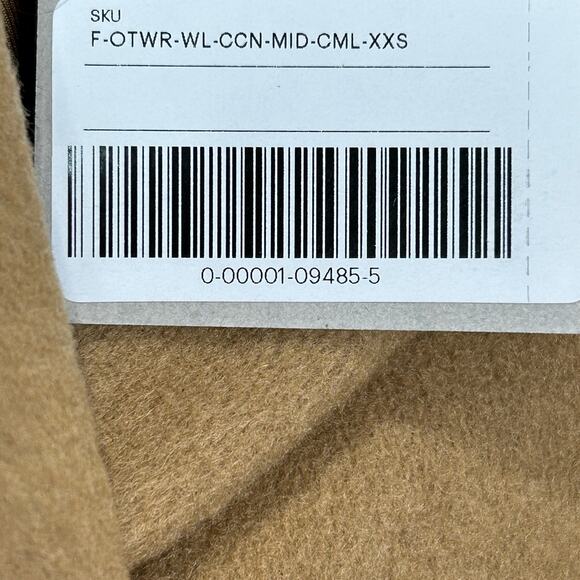 Everlane The Italian ReWool Cocoon Coat Camel Women XXS NWT - Picture 12 of 13